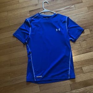 Under Armour blue heat gear shirt
